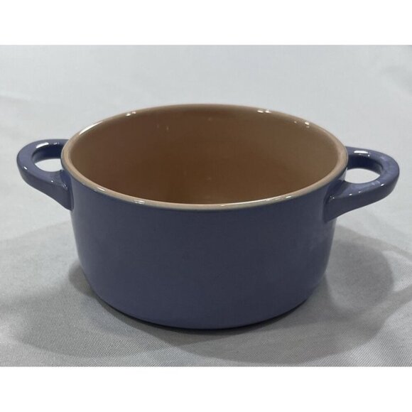 Le Creuset Mini Cocotte Petite Round Casserole Stoneware Lavender No Lid - Picture 1 of 6